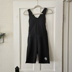 Nautica Women's Competition Active Bodysuit Size Medium, Crisscross Back